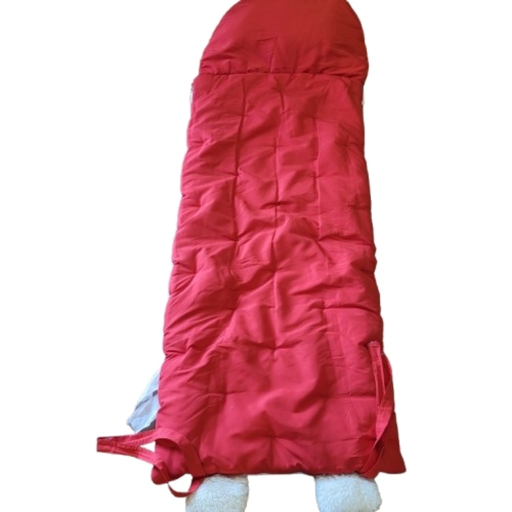 Peanuts Pottery Barn Kids Sleeping‎ Bag Pillow Snoopy Woodstock Red 74 x 26 - Picture 2 of 7